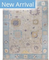 Solo Rugs Colorful Oushak Light Gray 9' x 11'7'' Rug