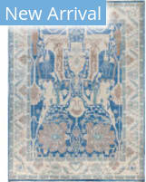 Solo Rugs Colorful Oushak Blue 9' x 11'10'' Rug