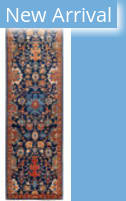 Solo Rugs Serapi Blue 2'9'' x 10'2'' Runner Rug