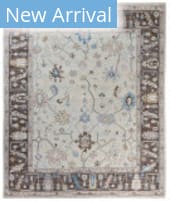 Solo Rugs Colorful Oushak Beige 8'2'' x 10' Rug