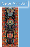 Solo Rugs Serapi Blue 2'9'' x 7'11'' Runner Rug