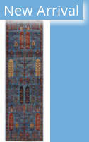 Solo Rugs Serapi Light Blue 2'9'' x 10'1'' Runner Rug