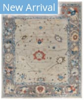 Solo Rugs Colorful Oushak Light Gray 8'2'' x 9'10'' Rug