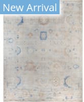 Solo Rugs Colorful Oushak Light Gray 10'5'' x 13'7'' Rug