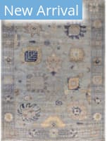 Solo Rugs Colorful Oushak Light Gray 10' x 13'8'' Rug