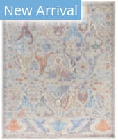 Solo Rugs Colorful Oushak Light Gray 8'1'' x 10' Rug