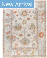 Solo Rugs Colorful Oushak Ivory 9'2'' x 11'11'' Rug