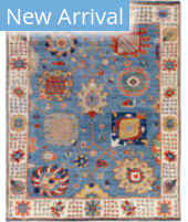 Solo Rugs Colorful Oushak Light Blue 8' x 10' Rug