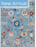 Solo Rugs Colorful Oushak Light Blue 9'2'' x 12'8'' Rug