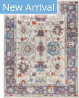 Solo Rugs Colorful Oushak Ivory 9'2'' x 11'10'' Rug