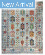 Solo Rugs Tribal Light Blue 8'3'' x 10'4'' Rug