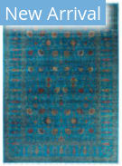 Solo Rugs Tribal Green 8'10'' x 12' Rug