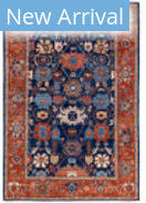 Solo Rugs Serapi Blue 6'1'' x 9' Rug