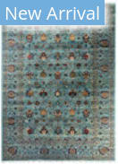 Solo Rugs Tribal Light Blue 8'9'' x 12' Rug