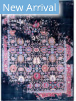 Solo Rugs Ikat Navy 8'10'' x 12'4'' Rug
