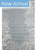 Trans-Ocean Carmel Reef Border 8498/04 Aqua Area Rug