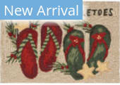 Trans-Ocean Frontporch Mistletoes 4698/12 Natural Area Rug