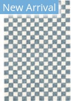 Trans-Ocean Savannah Checkerboard 9513/03 Blue Area Rug
