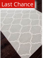 Rugstudio Sample Sale 81967R Sky Gray and Lily White Area Rug