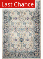 Bashian Dakota D113-Mh120 Ivory - Teal Area Rug