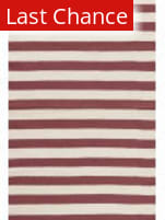 Dash And Albert Trimaran Stripe Red/Ivory Area Rug