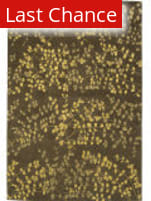 Due Process Empress Leaves Brown Area Rug