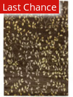 Due Process Tufted Leaves Brown Area Rug