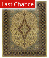 Due Process Tufted Mohtesham Covered Field Beige - Black Area Rug