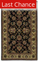 Rugstudio Sample Sale 185244R Black - Gold Area Rug