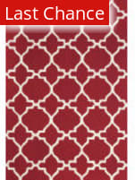Rugstudio Sample Sale 184775R Red - White Area Rug