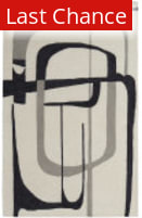 Rugstudio Sample Sale 262165 Ivory - Black Area Rug