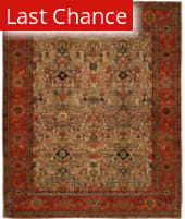 Rugstudio Sample Sale 125973 Ivory - Red Area Rug