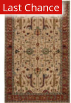 Rugstudio Sample Sale 125971R Ivory - Rust Area Rug