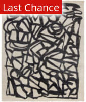 Rugstudio Sample Sale 267688R Ivory - Black Area Rug