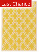 Linon Silhouette Sh12 Yellow Area Rug