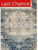 Rugstudio Sample Sale 125625R Blue - Ivory Area Rug