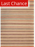 Rugstudio Sample Sale 53923 Terracotta / Stripe Area Rug