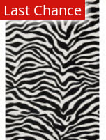 Rugstudio Sample Sale 113363R Ivory / Black Area Rug