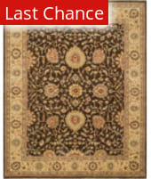 Rugstudio Sample Sale 228136R Chocolate - Gold Area Rug