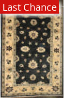 ORG Peshawar Floral Black - Gold Area Rug