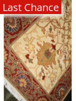 ORG Ziegler Mahal Ivory - Red Area Rug