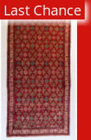 ORG Malayer Floral Red Area Rug