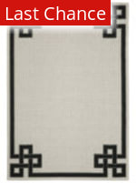 Rugstudio Sample Sale 221807R Beige - Black Area Rug