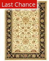 Rugstudio Sample Sale 46792R Ivory - Black Area Rug