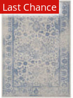 Rugstudio Sample Sale 192435 Ivory - Light Blue Area Rug