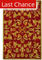 Rugstudio Sample Sale 46252R Burgundy / Sage Area Rug