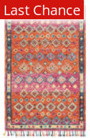 Rugstudio Sample Sale 192524R Orange - Fuchsia Area Rug
