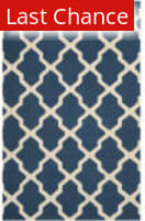 Rugstudio Sample Sale 80387 Navy Blue / Ivory Area Rug