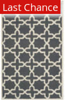 Rugstudio Sample Sale 111936 Dark Grey / Ivory Area Rug