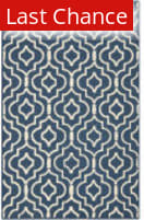 Rugstudio Sample Sale 100387 Navy Blue / Ivory Area Rug